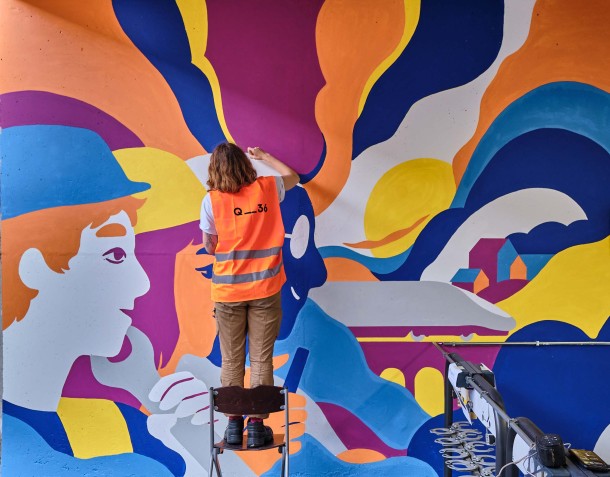 40 ans de TGV - Murale