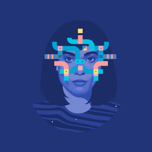 Bicolor Woman