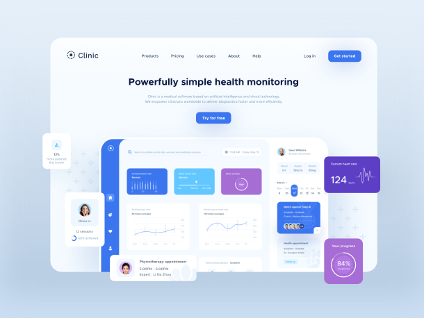 Clinic | Dashboard UI Elements (kit)