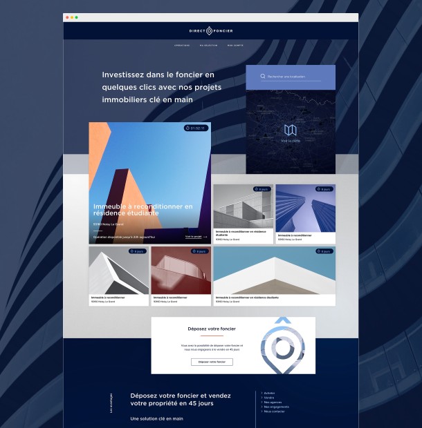 Direct Ô Foncier - Website design