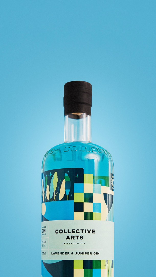 Gin bottle x CollectiveBrew