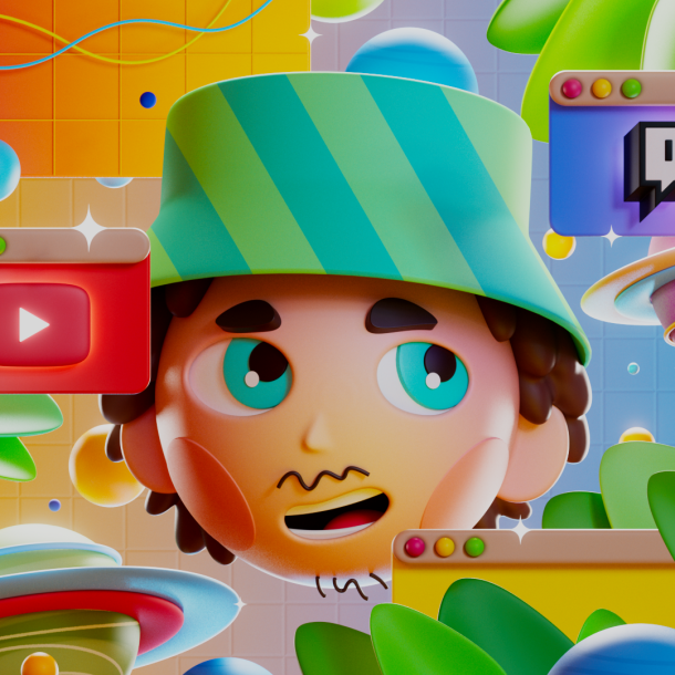 Identité visuelle 3D pour Justin Buisson