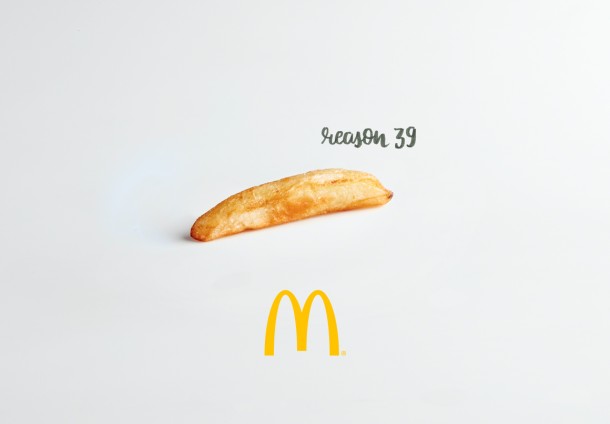 McDonald's frites, campagne print