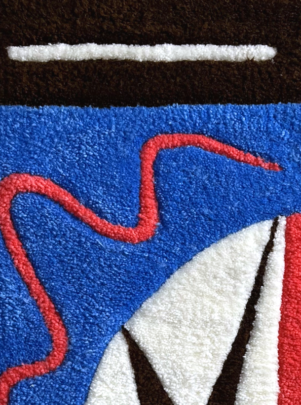 Mini rug "The star"