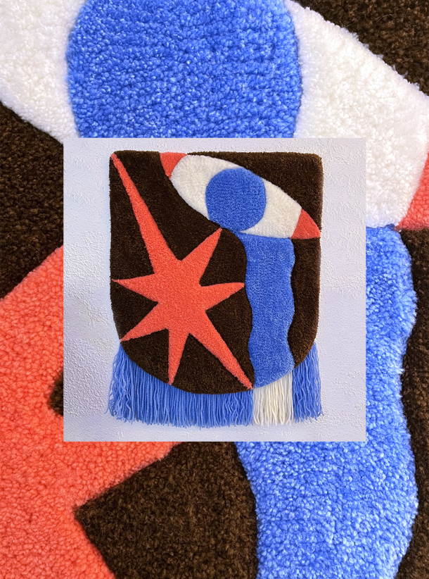 Mini rug "The tear"
