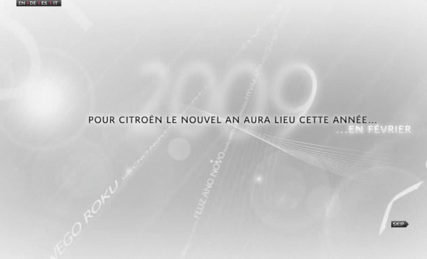 Citroën vœux 2009