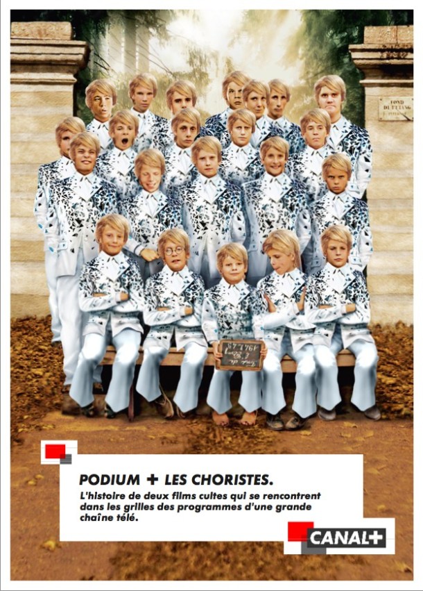 Canal + Podium + Les choristes. Film TV et annonce presse