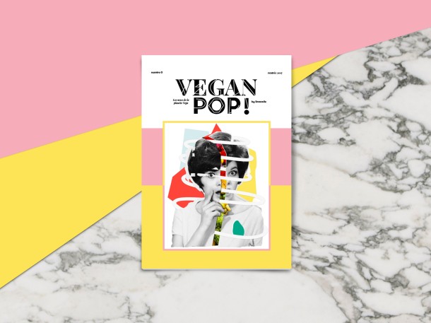 Vegan Pop ! Direction artistique, maquettage et illustrations pour un magazine