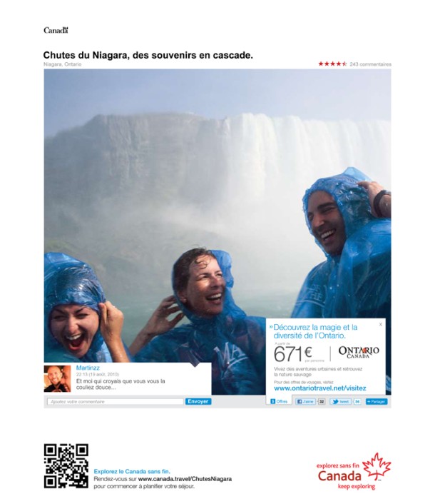 Print campaign for the Canada Office of Tourism